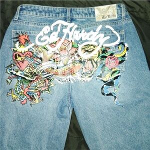 Ed Hardy Blue Denim Jeans